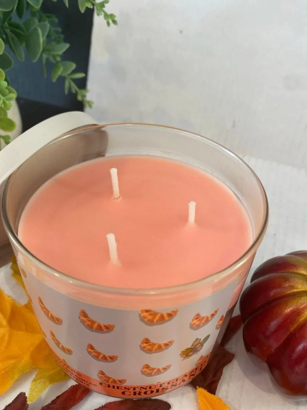 “Chestnut Glazed Croissant” Bath & Body Works New 3 Wick Candle